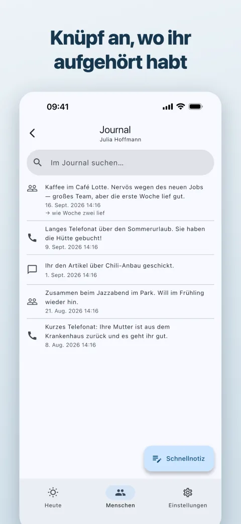 Gesprächsjournal