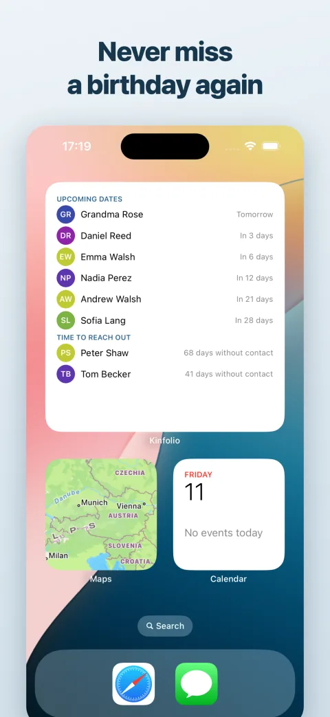 Home-screen widget