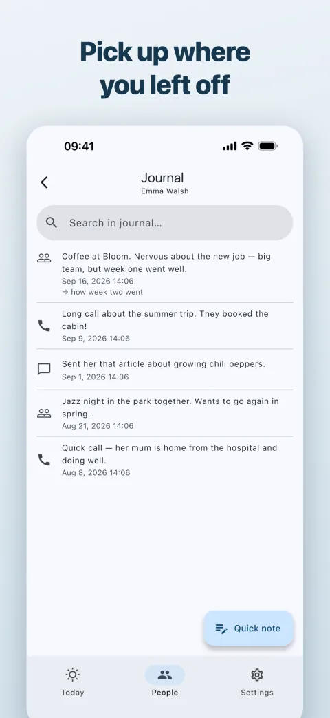 Journal of conversations